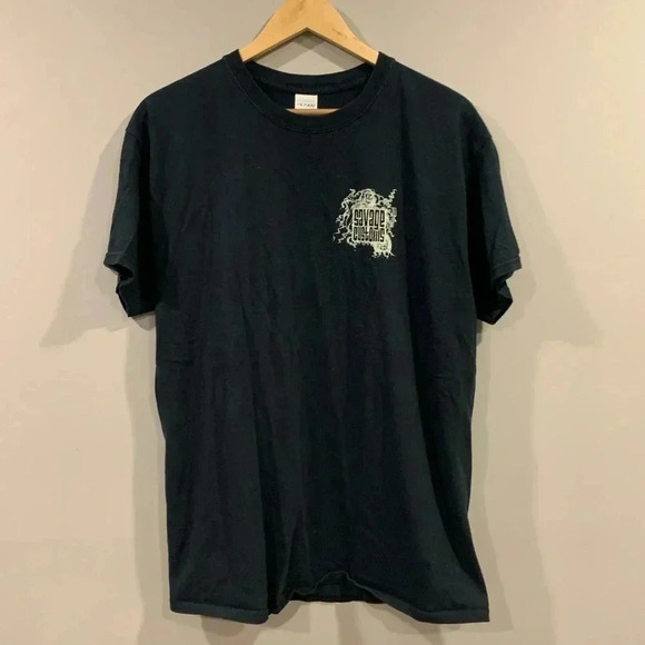 Vtg Savage Motorcycle Customs T-Shirt ~ Ontario - Picture 2 of 8